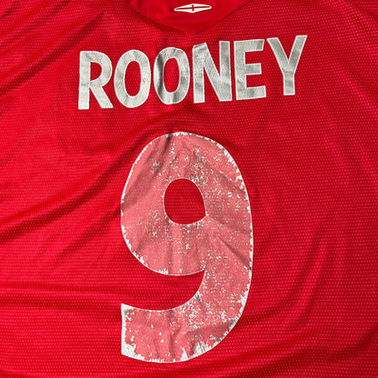 Umbro England 2004/2006 Away #9 Rooney Football Jersey T-Shirt