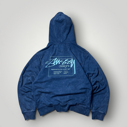 Stussy Age Pigment Dye Heavy Cotton Y2K Skater Hoodie