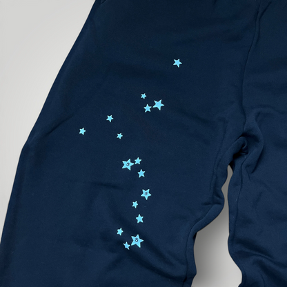 Sp5der "I ❤️ Sp5der" Souvenir SP5 Y2K Heavy Cotton Graphic Black Sweatpants