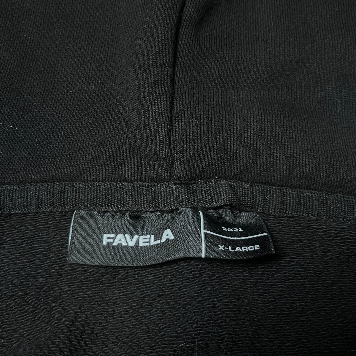 Favela Y2K Skater Baggy Faded Grunge Hip-Hop Emo Heavy Cotton Embroidered Zip-Up Fur Hoodie