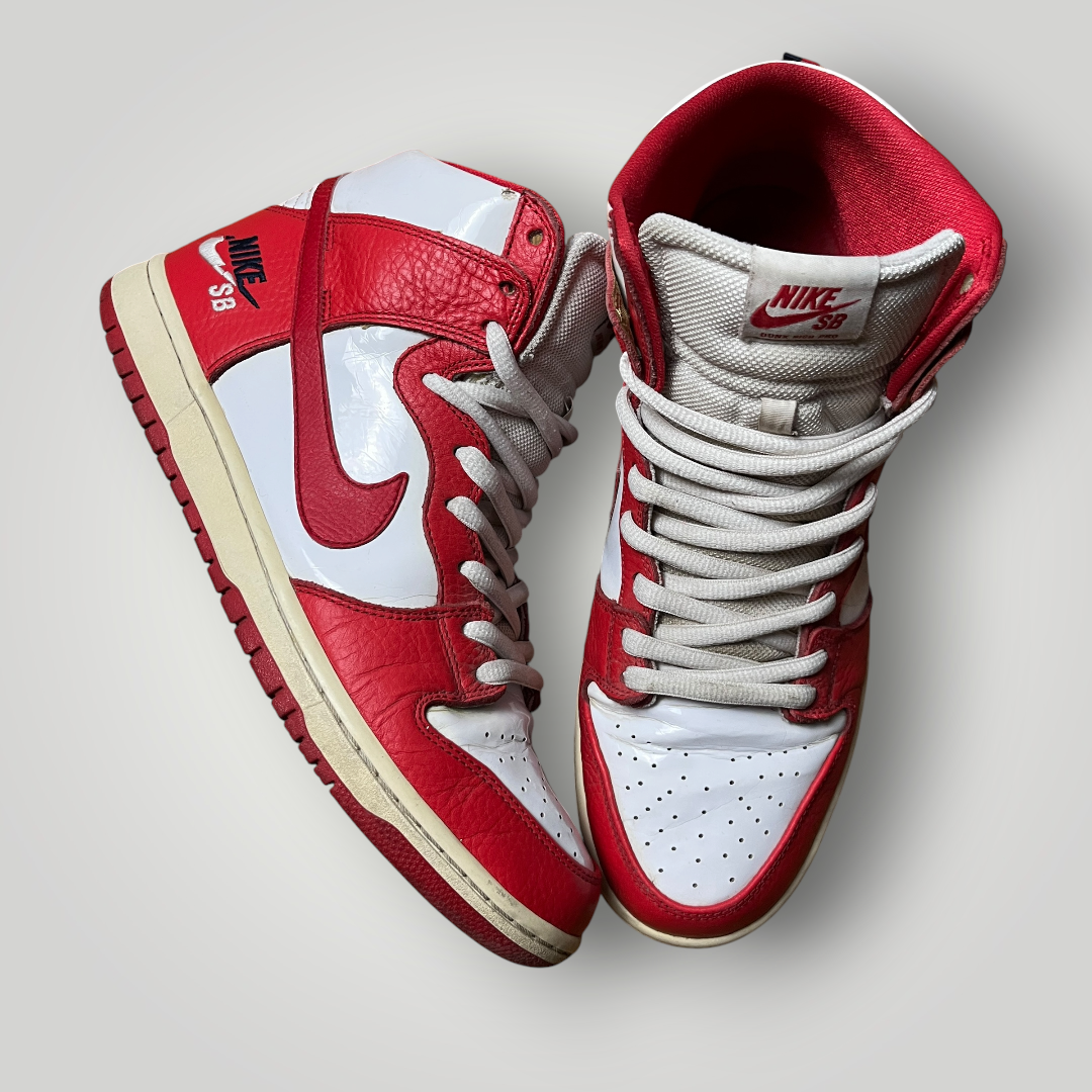 Nike Dunk SB Pro High "Future Court Red" Patent Leather Retro 2017