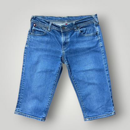 Evisu x Puma Vintage 2000's "True Love Never Dies" Y2K Hip-Hop Denim Shorts (Jorts)