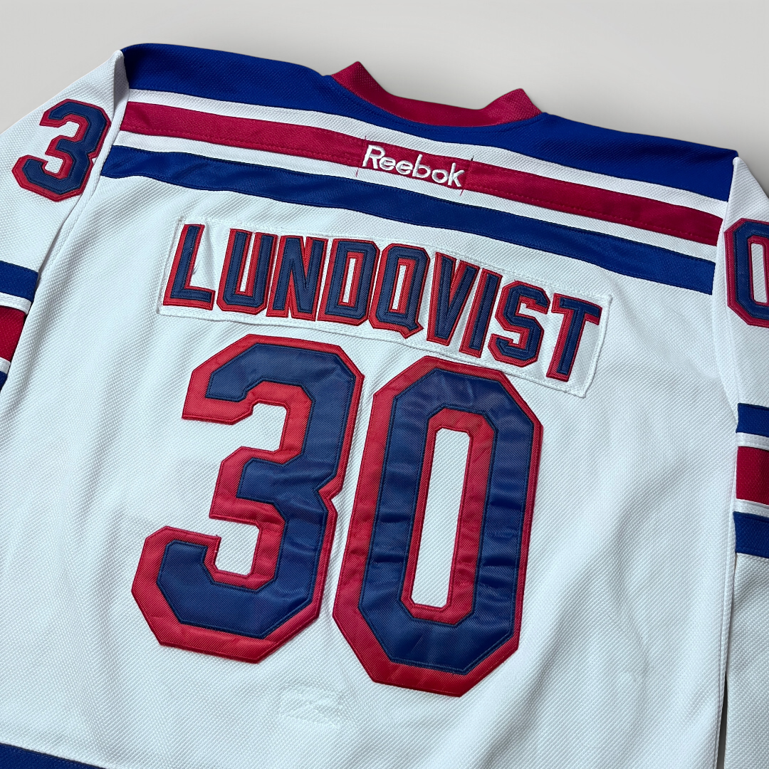 Reebok x NHL New York Rangers Vintage 2005/2007 Henrik Lundqvist 30 Ice Hockey Jersey Long Sleeve Shirt