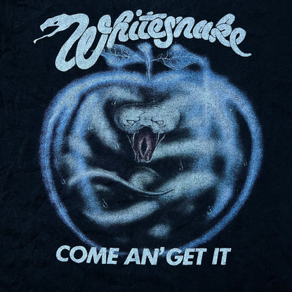 Whitesnake Vintage 90's/00's "1981 Come an' Get it" Tour Tubular Knit Heavy Cotton Graphic T-Shirt