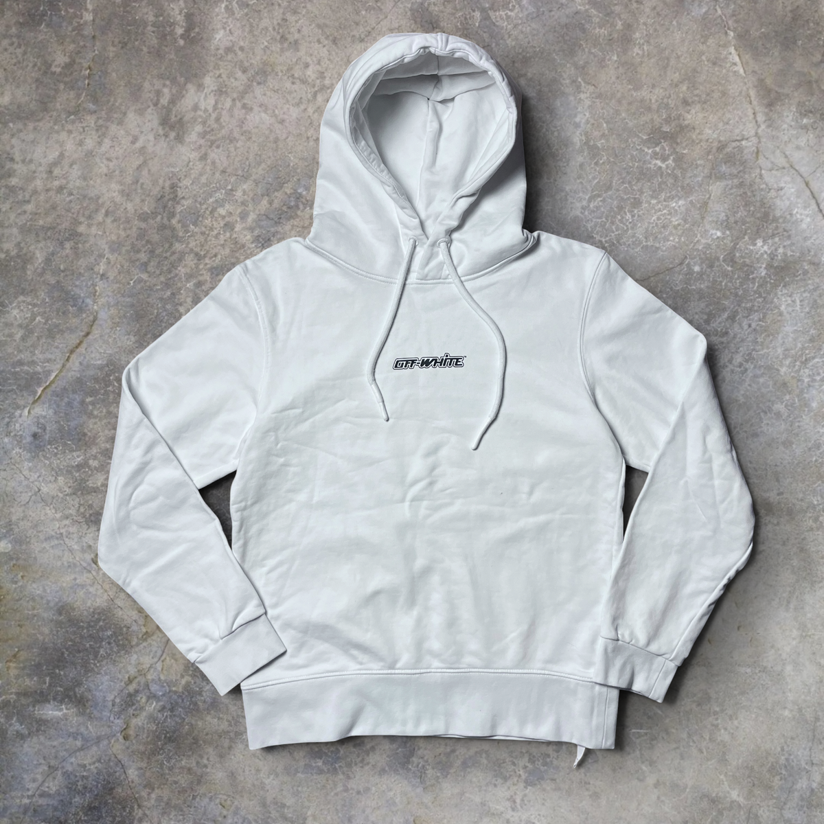 "OFF-WHITE" Marker Heavy Cotton Geaphic Hoodie (Replica)