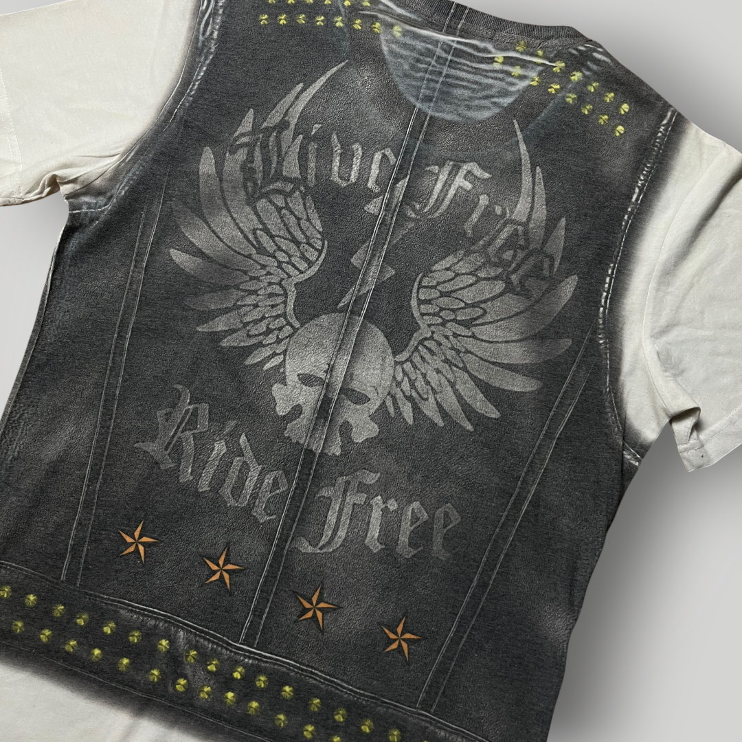 VIO Belman Biker Y2K Graphic All Over Print T-Shirt