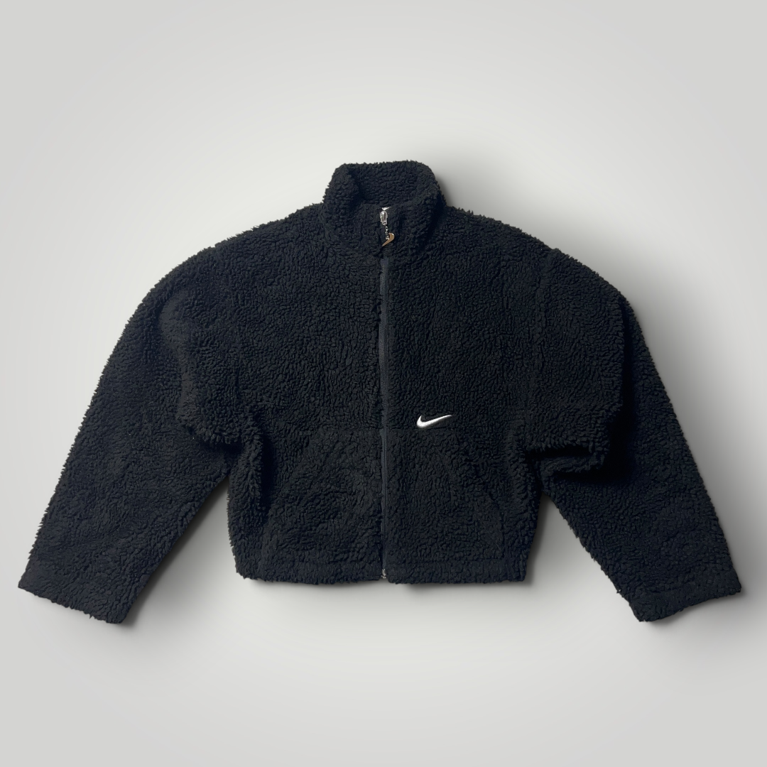 Nike Cropped Sherpa Y2K Fleece Jacket (Дамско)