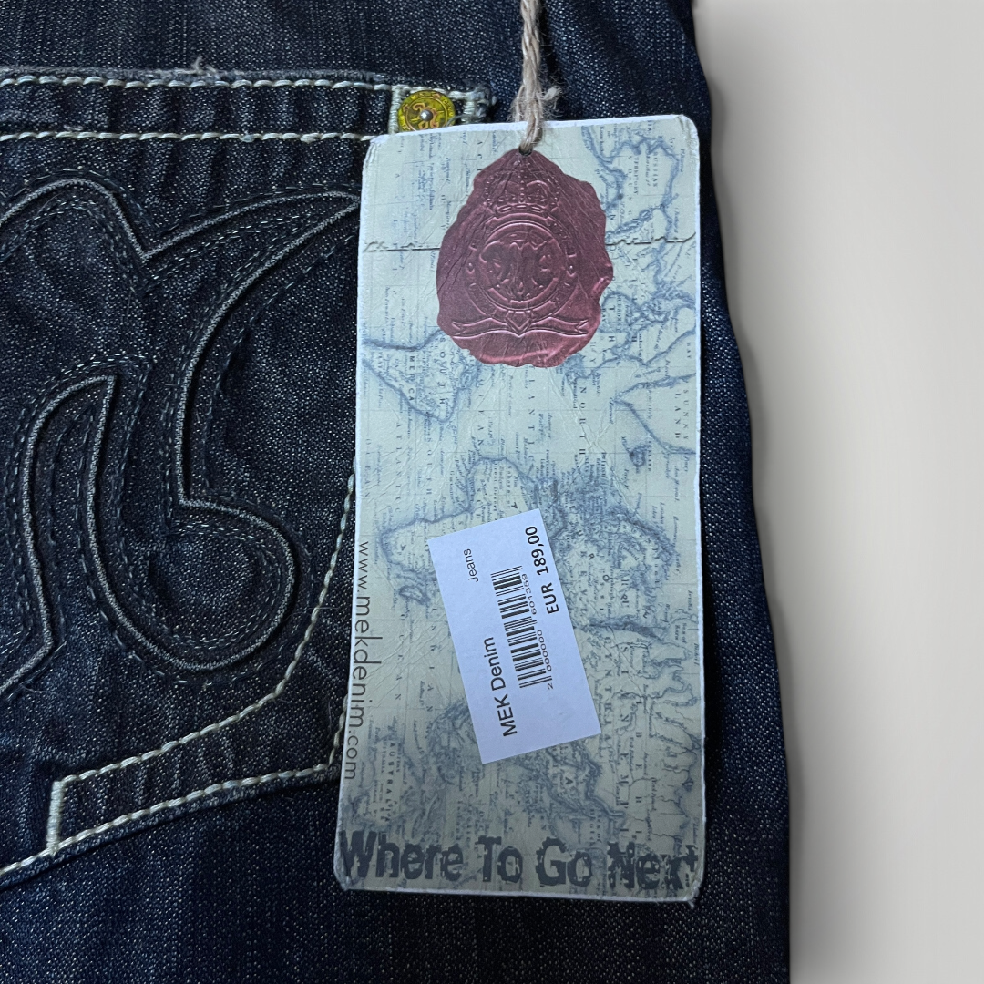 MEK Denim Vintage 2000's Y2K  Distressed Bootcut Jeans