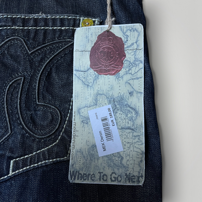 MEK Denim Vintage 2000's Y2K  Distressed Bootcut Jeans