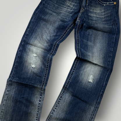MEK Denim Vintage 2000's Y2K  Distressed Bootcut Jeans