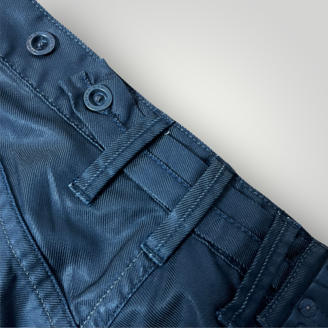 G-STAR RAW WAXED DENIM Y2K Opium Black Jeans "Army Radar Straigt" (2008-2011) !RARE!