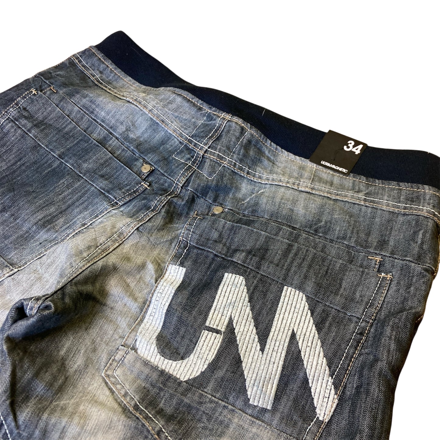 Ultra Magnetic Denim Jorts Embroided Logo