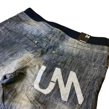 Ultra Magnetic Denim Jorts Embroided Logo