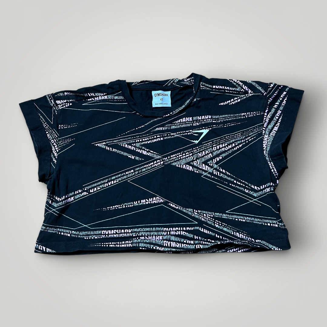 GYMSHARK Graphic Crop Top T-Shirt (Дамско)