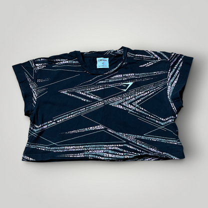 GYMSHARK Graphic Crop Top T-Shirt (Дамско)