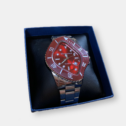 Y2K Twisted Royal Red Watch