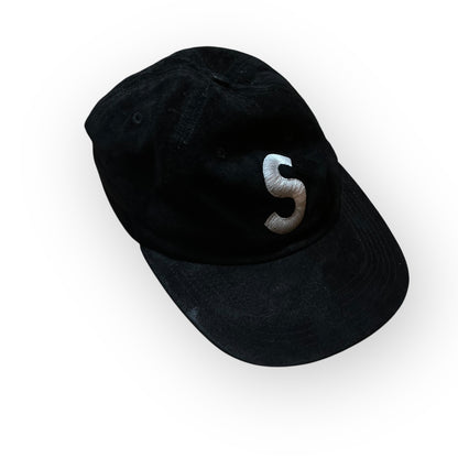 Supreme S Logo 6-Panel 2016 Embroidered Soft Velour Suede Pigment