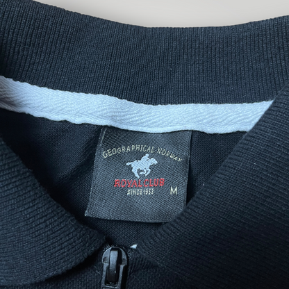 Geographical Norway Y2K Big Pony Embroidered Cropped Polo T-Shirt