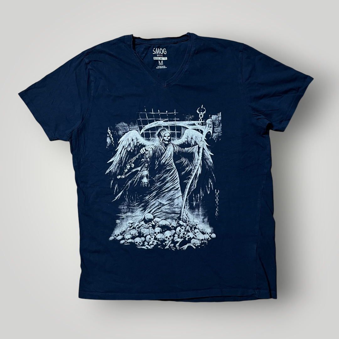 Smog "Angel of Death" Y2K Graphic T-Shirt