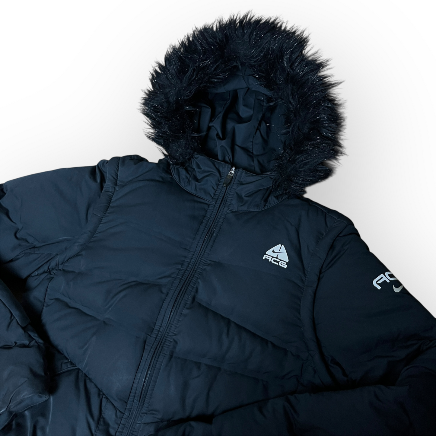 Nike ACG Vintage 00's Y2K Transformable Fur Puffer Jacket / Vest (Дамско)