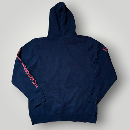 Stussy Vintage 1998/2002 Collegiate "S" Sleeve Spellout Heavy Cotton Y2K Skater Hoodie