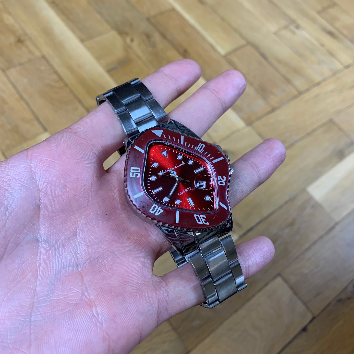 Y2K Twisted Royal Red Watch