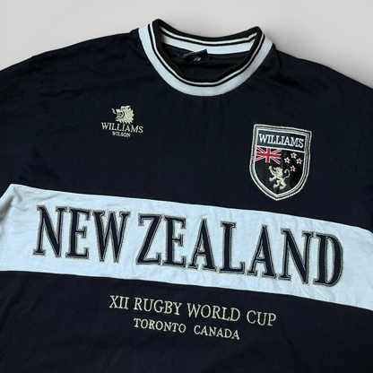Williams Wilson Vintage 2000's Y2K Embroidered Rugby Long Sleeve Shirt