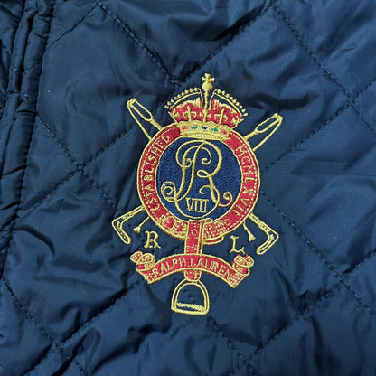 Polo Ralph Lauren Vintage 2010's Y2K Crest Quilted Vest (Дамско)