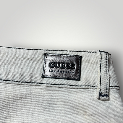GUESS Y2K Studded Distressed Denim Shorts (Дамско)