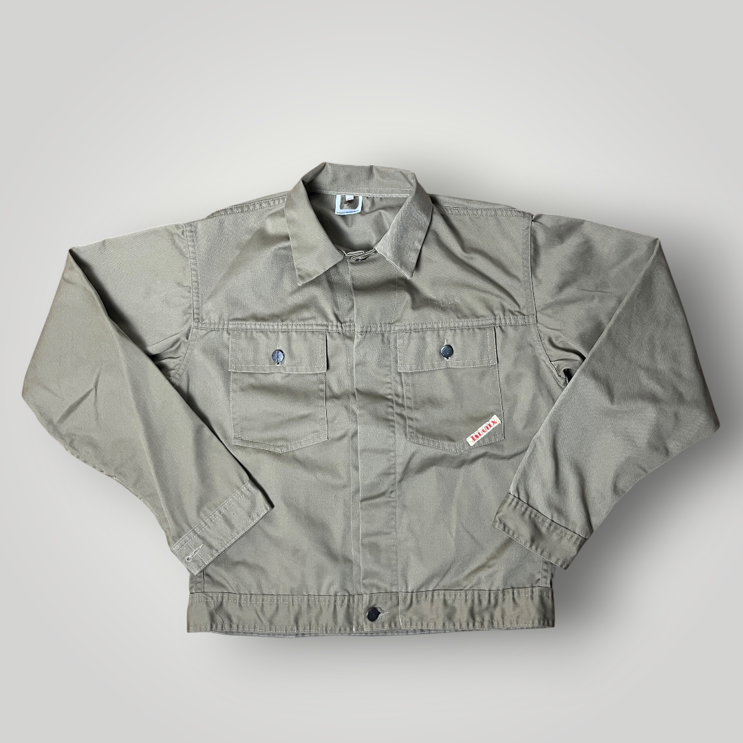 Cropped Boxy Trucker Jacket Light Brown