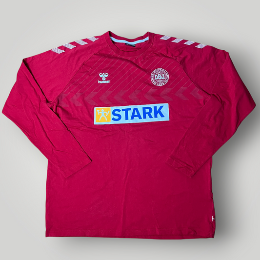 Hummel Denmark 2021/2022 Traning Long Sleeve Football Jersey Shirt