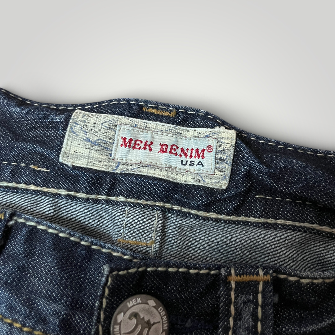 MEK Denim Vintage 2000's Y2K  Distressed Bootcut Jeans