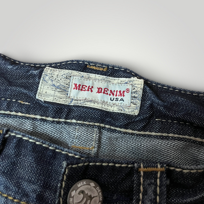 MEK Denim Vintage 2000's Y2K  Distressed Bootcut Jeans