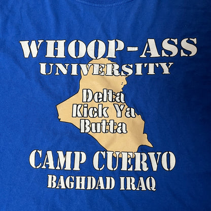 Whoop Ass University Heavy Cotton Graphic Funny T-Shirt