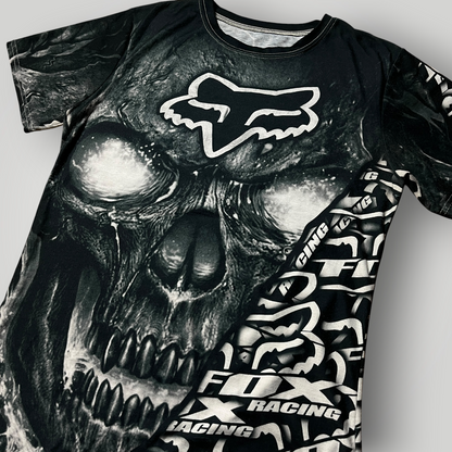 FOX Racing Y2K Fighter Goth Graphic All Over Print T-Shirt