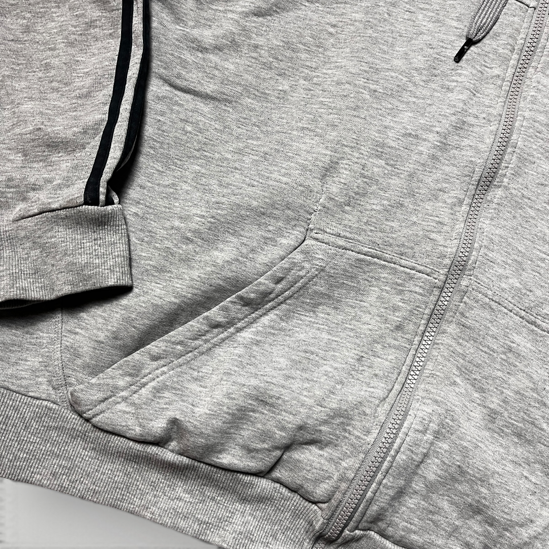 Adidas Full Striped Drill Hooded Zip-Up Hoodie
