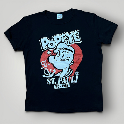 Popeye The Sailor Man Vintage Style Heavy Cotton Graphic T-Shirt