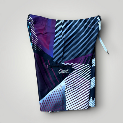 O'Neill Vintage 2000's Y2K Cyber-Surf Graphic Shorts