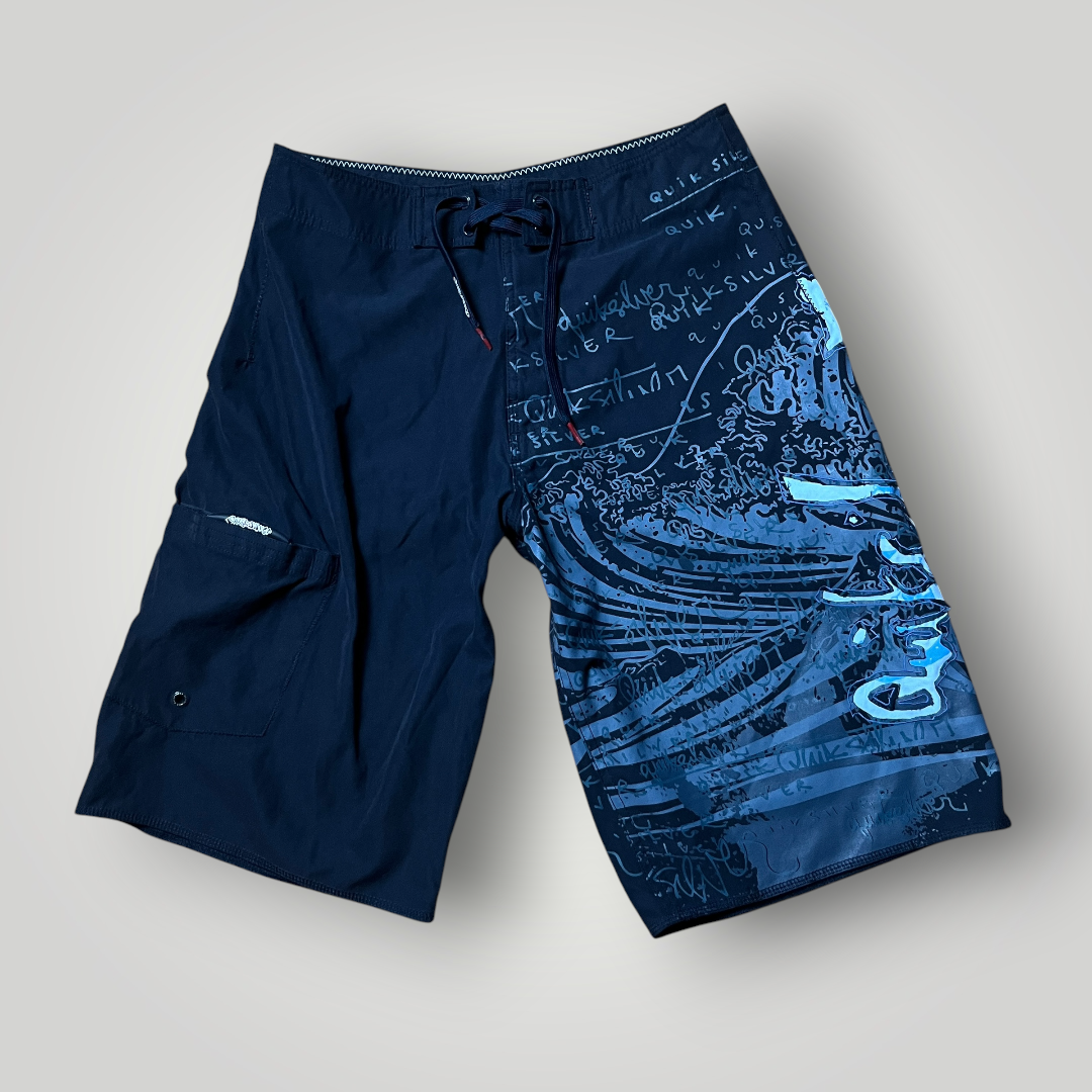 Quiksilver Vintage 2000's Y2K Graphic Board Surf Shorts