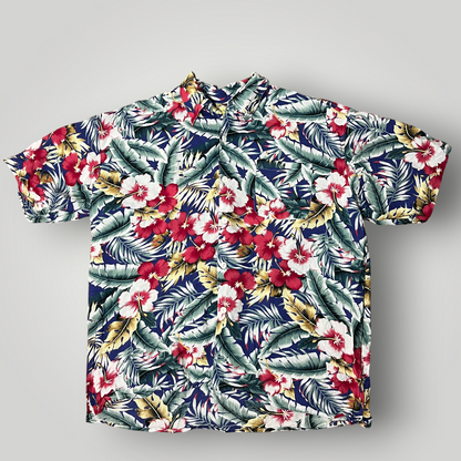 Floral Hawaiian Button Up Shirt