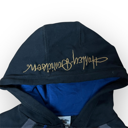 Harley Davidson "115 Years Eagle" Y2K Graphic Zip-Up Hoodie (Дамско)