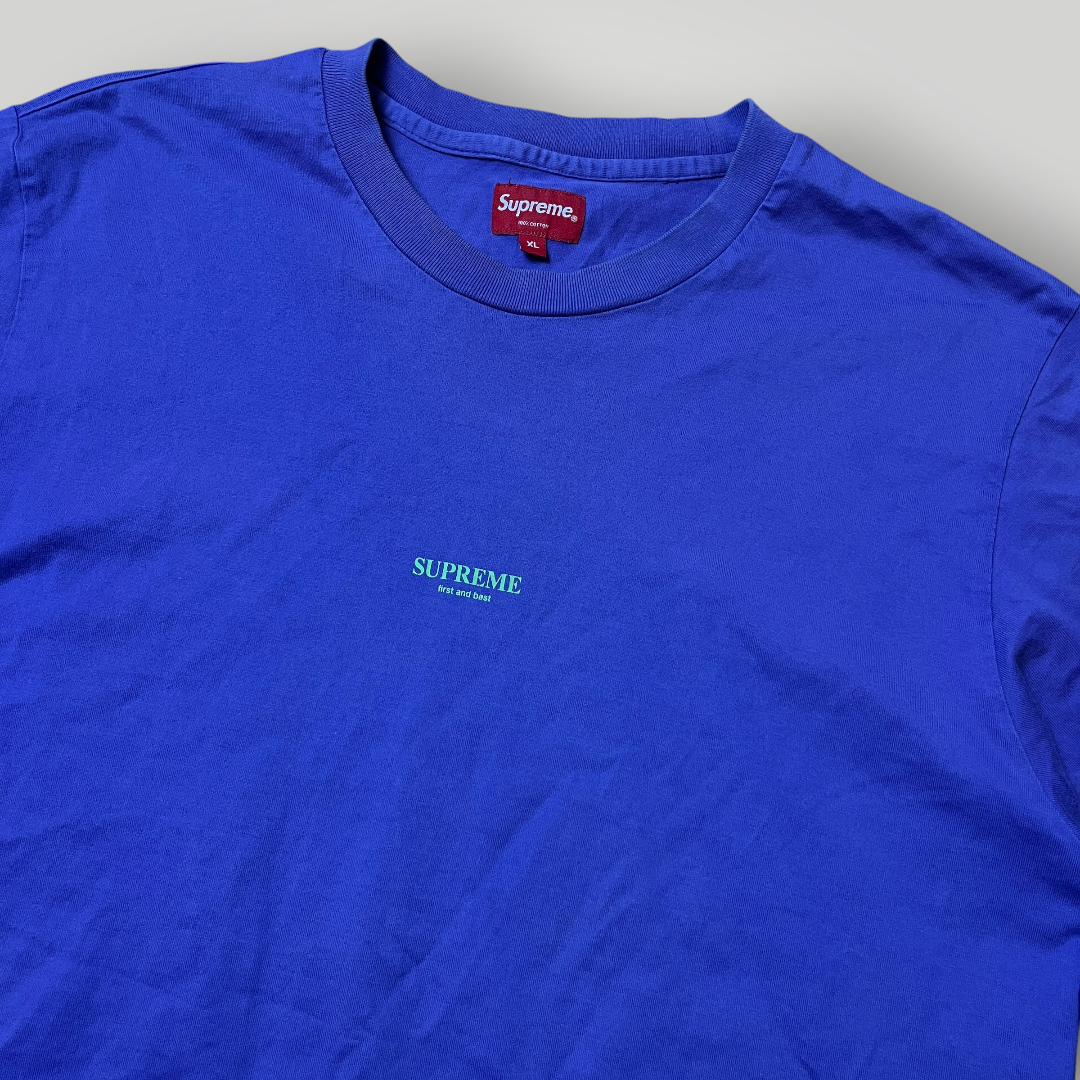 Supreme 2018 "First & Best" T-Shirt