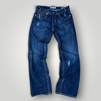 MEK Denim Vintage 2000's Y2K  Distressed Bootcut Jeans