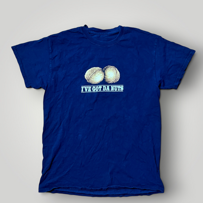 Vintage Erazor Bits "I've Got Da Nuts" 2000's Y2K Funny Gambling Tubular Knit T-Shirt