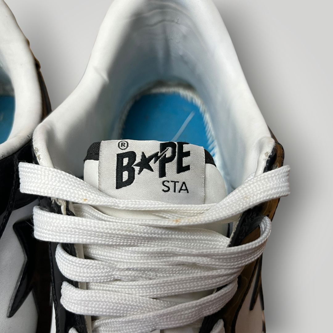 A Bathing Ape BAPE STA Low Black/White (Replica)