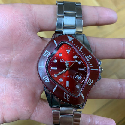 Y2K Twisted Royal Red Watch