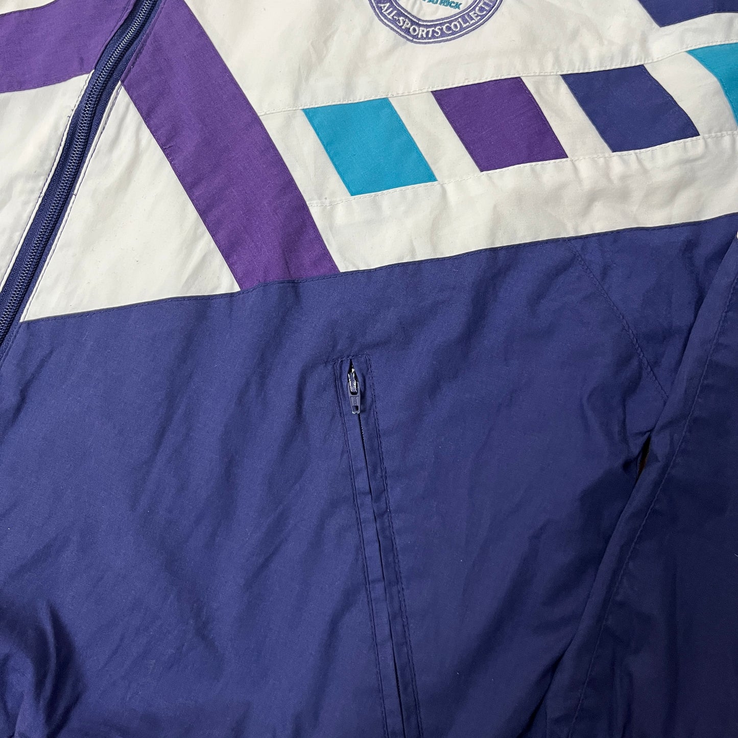 Vintage 90's Patrick Multiblock Boxy Fit Windbreaker Jacket