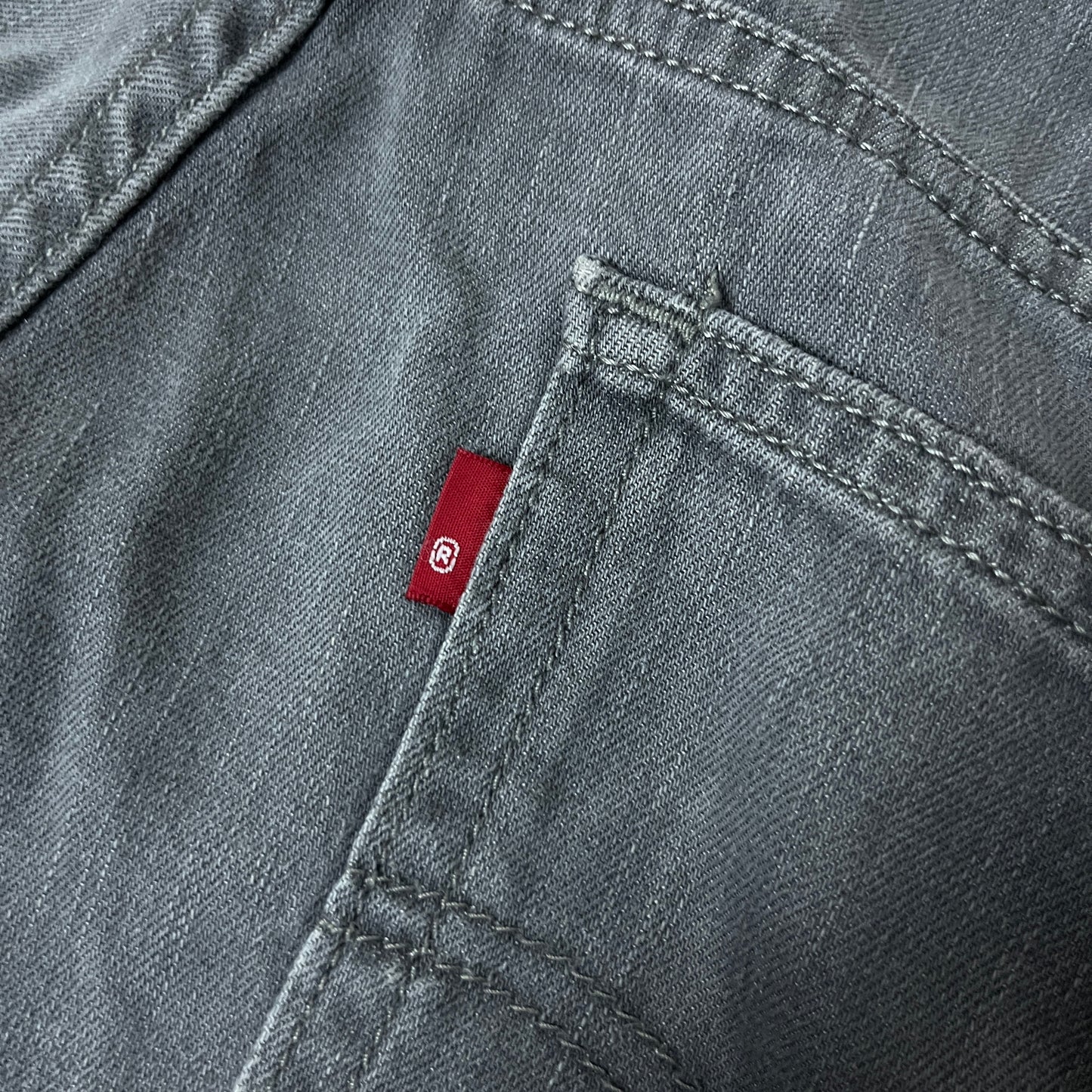LEVI'S 514 Loose Straight Fit Grey Jeans (2012)