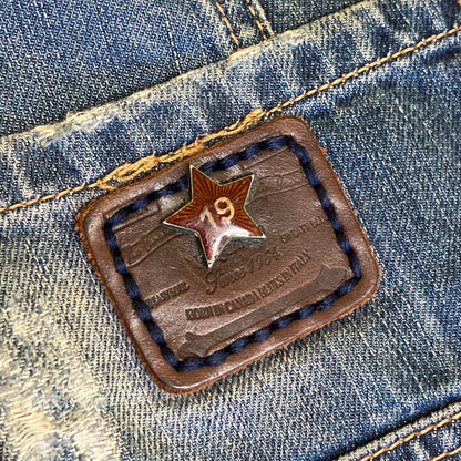 Dsquared2 Vintage Distressed Patchwork Denim Shorts Button Fly