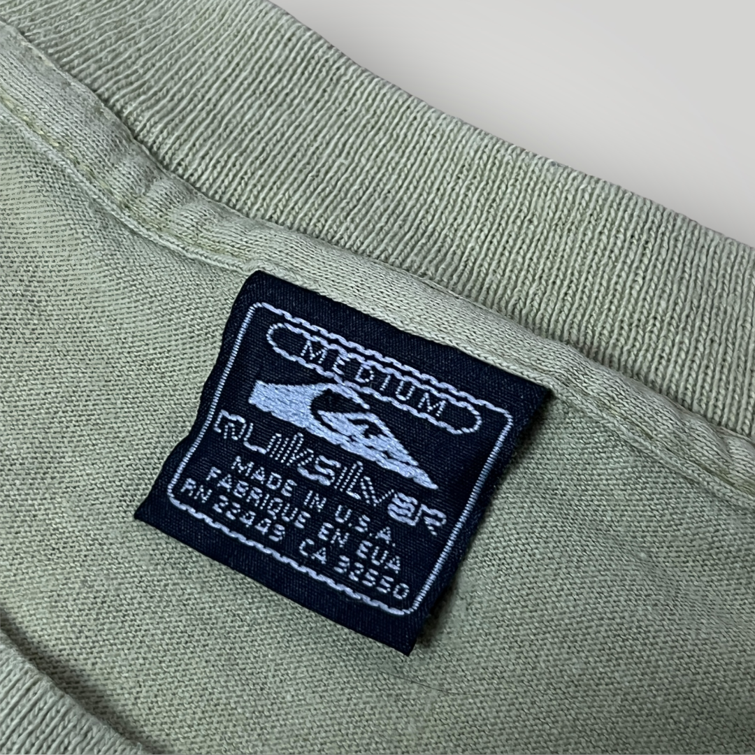 Quiksilver Vintage 90's USA MADE Y2K Heavy Cotton Single Stitch Graphic T-Shirt